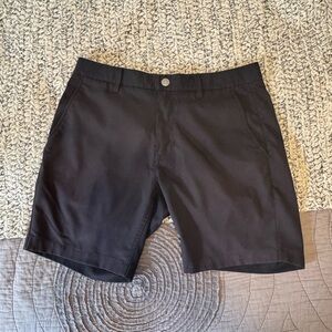 Bonobos Black Flat Front Shorts Tailored Fit